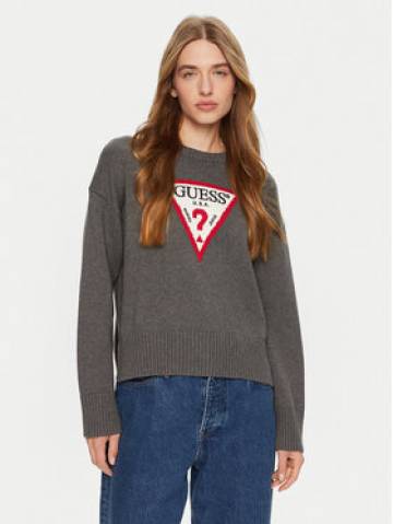 Guess Jeans Светр W4BR12 Z3HM1 Сірий Regular Fit Guess Jeans Светр W4BR12 Z3HM1 Сірий Regular Fit