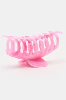 Затискач для волосся - пастельний рожевий