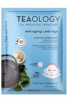 Тканевая маска для лица Teaology White Tea Peptide Face and Neck Mask, 21 мл
