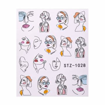 Водные наклейки для ногтей Vizavi Professional STZ-1028 Водные наклейки для ногтей Vizavi Professional STZ-1028