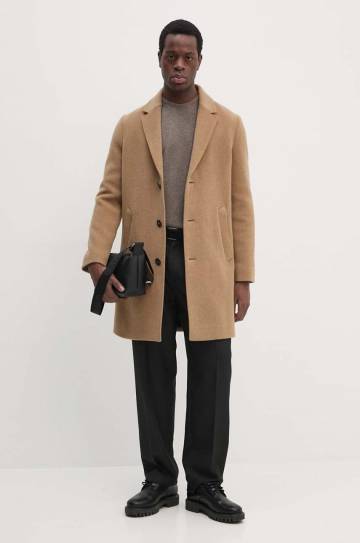 Шерстяной свитер Barbour мужской цвет коричневый MKN0345 Шерстяной свитер Barbour мужской цвет коричневый MKN0345