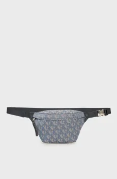 Мужская серая поясная сумка с узором UNSTRUCTURED Серый ONESIZE Calvin Klein LV04G3177G
