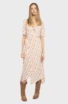 Женское платье с узором Reforme Разноцветный XS ZADIG&VOLTAIRE WWDR02615_PEAR