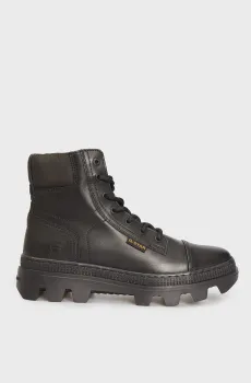 Женские черные кожаные ботинки NOXER HGH LEA NYL Черный 39 G-Star RAW 2241 020817