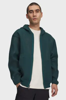 Мужское зеленое худи SU Mesh Hoodie Зеленый S Under Armour 6010984-919