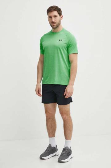 Футболка для тренинга Under Armour Tech Textured цвет зелёный меланж Футболка для тренинга Under Armour Tech Textured цвет зелёный меланж