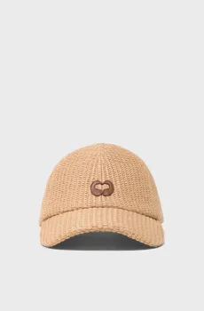 Женская бежевая кепка Бежевый ONESIZE MAJE MFABO00567_Beige