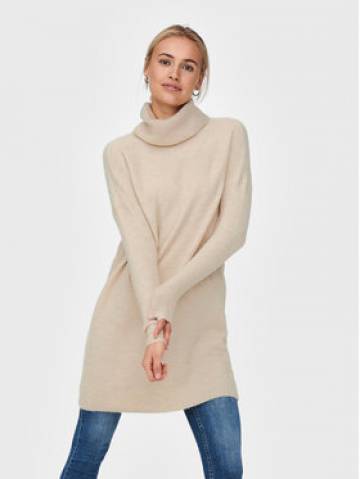 ONLY Трикотажна сукня Jana 15140166 Бежевий Regular Fit ONLY Трикотажна сукня Jana 15140166 Бежевий Regular Fit