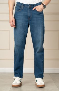 The Pant Project Men Comfort Relaxed Fit Mid-Rise Light Fade Jeans