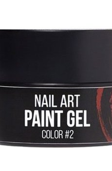 Уценка! Гель-краска для ногтей NUB Paint Gel 02 Красная, 5 г