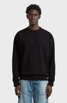 Мужской черный свитшот GS-01 relaxed Черный M G-Star RAW D29327,D395