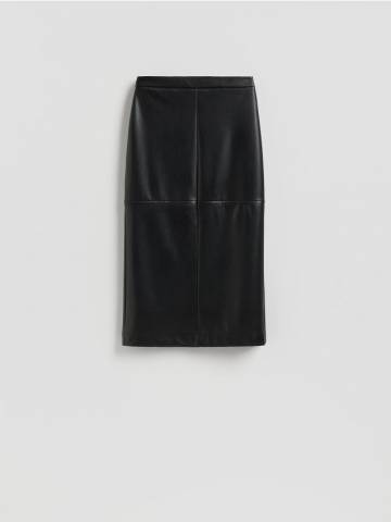 Reserved - Максіспідниця з розрізом збоку - чорний - 710EH-99X Reserved - Максіспідниця з розрізом збоку - чорний - 710EH-99X