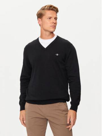 Gant Светр Classic 8030562 Чорний Regular Fit Gant Светр Classic 8030562 Чорний Regular Fit