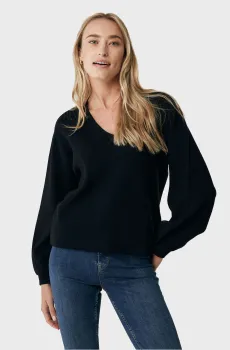 Женский черный пуловер Черный L Mexx AO0983036W