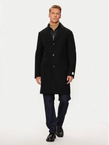 Calvin Klein Вовняне пальто K10K113270 Чорний Regular Fit Calvin Klein Вовняне пальто K10K113270 Чорний Regular Fit