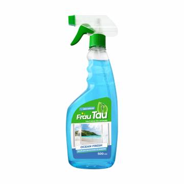 Средство для мытья стекол и зеркал Frau Tau Ocean Fresh без аммиака, 500 мл Средство для мытья стекол и зеркал Frau Tau Ocean Fresh без аммиака, 500 мл