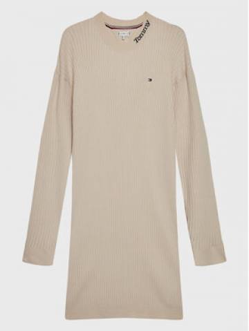 Tommy Hilfiger Трикотажна сукня KG0KG07157 D Écru Regular Fit Tommy Hilfiger Трикотажна сукня KG0KG07157 D Écru Regular Fit