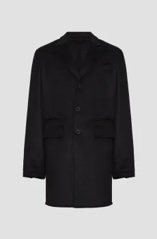 Мужское черное пальто Черный 52 Karl Lagerfeld 544557.455010;990