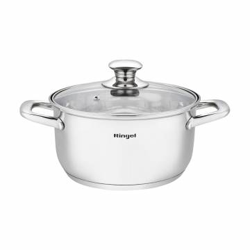 Кастрюля Ringel Grey Line с крышкой, 18 см, 2.3 л (RG-2022-18) Кастрюля Ringel Grey Line с крышкой, 18 см, 2.3 л (RG-2022-18)