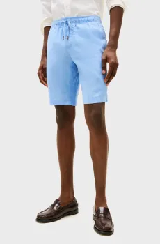 Мужские голубые льняные шорты HARLEM PO Голубой 32 Tommy Hilfiger MW0MW37804