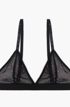 Cropp - М’який бюстгальтер із трикутними чашками - чорний