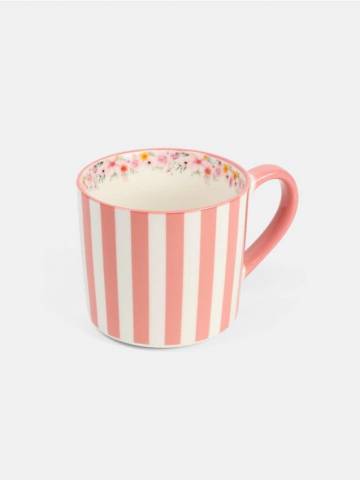 Смугаста чашка - червоний