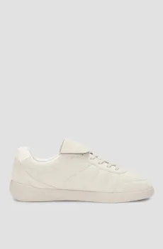 Мужские бежевые кожаные сникерсы Бежевый 40 HUGO 50536279;271