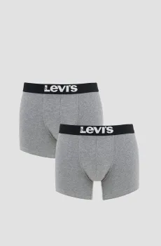Мужские серые боксеры (2 шт) Серый S Levi’s® 701222842;007