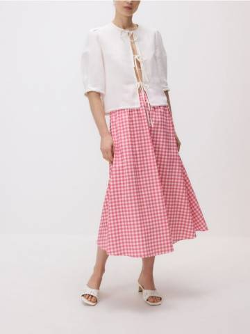 Reserved - LADIES` SKIRT - пильно-рожевий - 943GQ-39X Reserved - LADIES` SKIRT - пильно-рожевий - 943GQ-39X