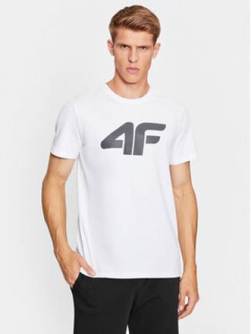 4F Футболка 4FAW23TTSHM0877 Білий Regular Fit 4F Футболка 4FAW23TTSHM0877 Білий Regular Fit