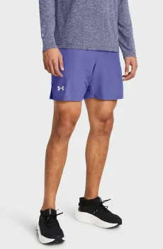 Мужские фиолетовые шорты UA LAUNCH 7 SHORTS Фиолетовый S Under Armour 1382620-561