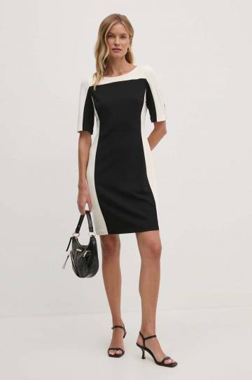 Платье Dkny цвет бежевый mini прямое DD4E189A Платье Dkny цвет бежевый mini прямое DD4E189A