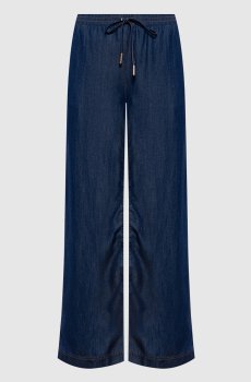 Синие брюки с логотипом