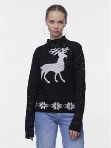 Pieces Гольф 17136435 Чорний Regular Fit Pieces Гольф 17136435 Чорний Regular Fit