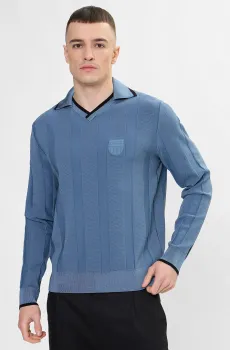 Мужской голубой пуловер Голубой L HUGO 50553607;496