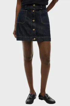 Женская темно-синяя джинсовая юбка MINI RINSE Синий L Tommy Hilfiger WW0WW50008