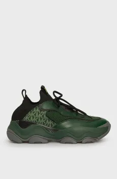Мужские зеленые кроссовки ATLAS KNIT TRAINER Зеленый 41 Michael Kors 42F4ATFS5D