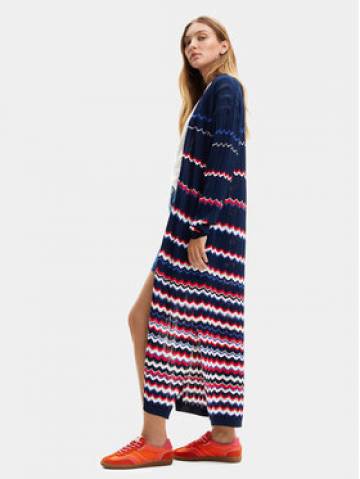 Desigual Кардиган Cloë 24SWJF39 Cиній Regular Fit Desigual Кардиган Cloë 24SWJF39 Cиній Regular Fit