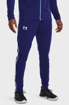 Мужские темно-синие спортивные брюки UA PIQUE TRACK PANT Синий S Under Armour 1366203-468
