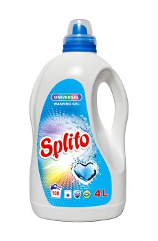 Универсальный гель для стирки Splito Universal, 100 стирок, 4 л