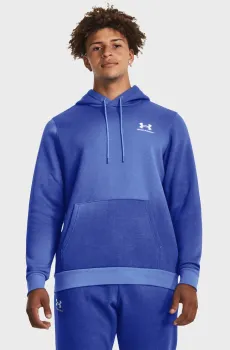 Мужское синее худи UA Essential Flc Novelty HD Синий XXL Under Armour 1381214-400