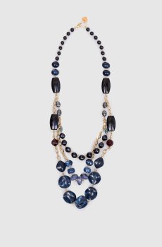 Синие бусы Brividi