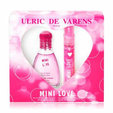 Парфюмированный набор женский Ulric de Varens Mini Love (парфюмированная вода, 25 мл + парфюмированная вода, 20 мл) Парфюмированный набор женский Ulric de Varens Mini Love (парфюмированная вода, 25 мл + парфюмированная вода, 20 мл)