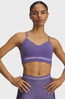 Женский фиолетовый топ Vanish Seamless Low Bra-PPL Фиолетовый XL Under Armour 1384417-520
