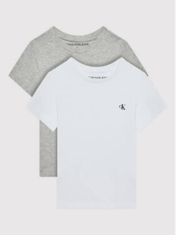 Calvin Klein Jeans Набір з 2 футболок Monogram IB0IB01093 Сірий Regular Fit Calvin Klein Jeans Набір з 2 футболок Monogram IB0IB01093 Сірий Regular Fit