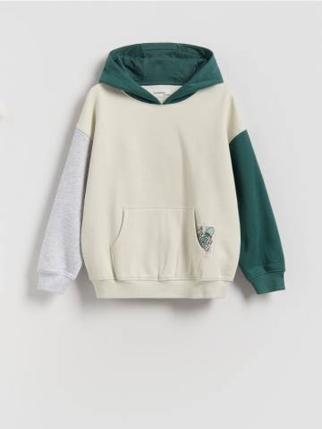 Reserved - Худі - синьо-зелений - 967FJ-67X