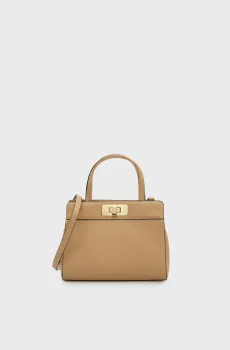 Женская бежевая сумка MODERN MINI SATCHEL Бежевый ONESIZE Tommy Hilfiger AW0AW18726