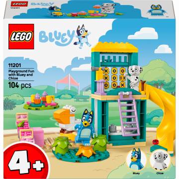 Конструктор LEGO Bluey Веселощі з Блуї та Хлоєю на ігровому майданчику (11201)