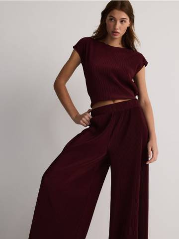 Reserved - LADIES` TROUSERS - буряковий - 8729B-83X Reserved - LADIES` TROUSERS - буряковий - 8729B-83X