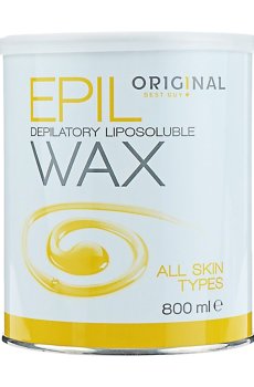 Жирорастворимый воск для депиляции Original Best Buy Epil Depilatory Liposoluble Wax желтый, для всех типов кожи, 800 мл